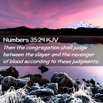 Numbers 35:24 KJV Free Bible Images