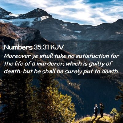 Numbers 35:31 KJV Free Bible Images