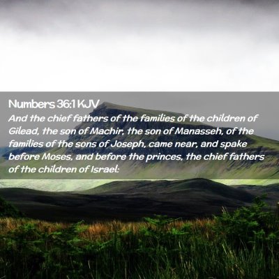 Numbers 36:1 KJV Free Bible Images