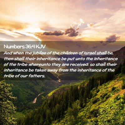 Numbers 36:4 KJV Free Bible Images