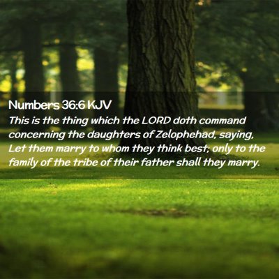 Numbers 36:6 KJV Free Bible Images