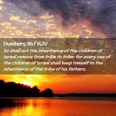 Numbers 36:7 KJV Free Bible Images