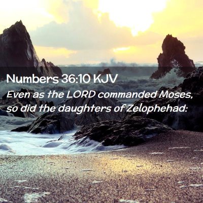 Numbers 36:10 KJV Free Bible Images