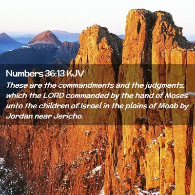 Numbers 36:13 KJV Free Bible Images