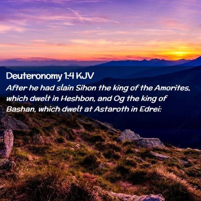 Deuteronomy 1:4 KJV Free Bible Images