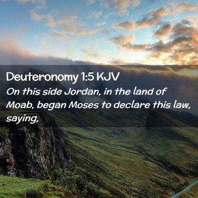 Deuteronomy 1:5 KJV Free Bible Images