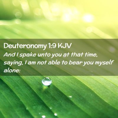 Deuteronomy 1:9 KJV Free Bible Images