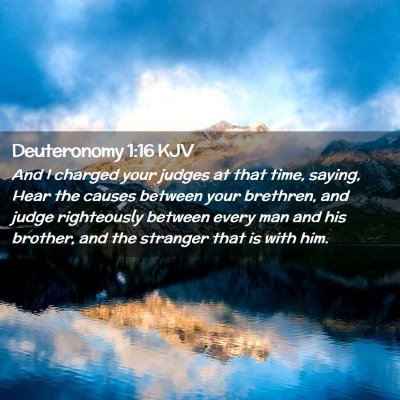 Deuteronomy 1:16 KJV Free Bible Images