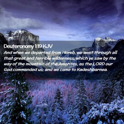 Deuteronomy 1:19 KJV Free Bible Images