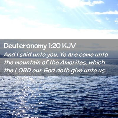 Deuteronomy 1:20 KJV Free Bible Images