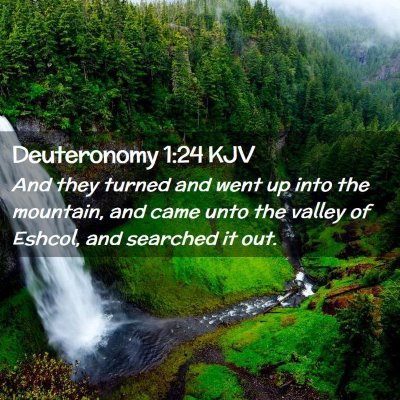 Deuteronomy 1:24 KJV Free Bible Images