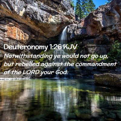 Deuteronomy 1:26 KJV Free Bible Images