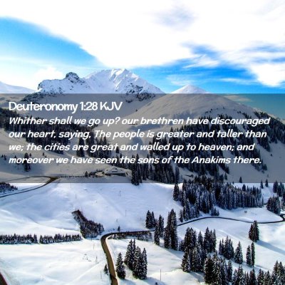 Deuteronomy 1:28 KJV Free Bible Images