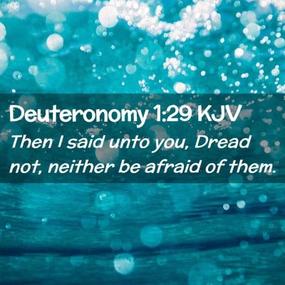 Deuteronomy 1:29 KJV Free Bible Images