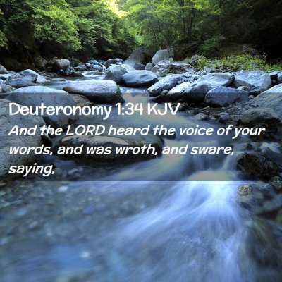 Deuteronomy 1:34 KJV Free Bible Images