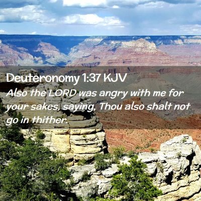 Deuteronomy 1:37 KJV Free Bible Images