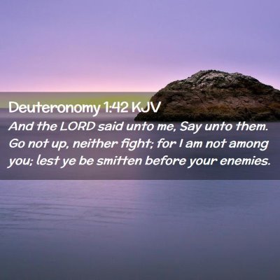 Deuteronomy 1:42 KJV Free Bible Images