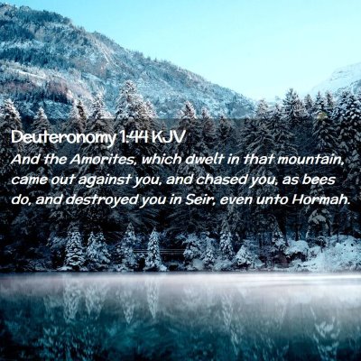 Deuteronomy 1:44 KJV Free Bible Images