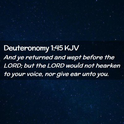 Deuteronomy 1:45 KJV Free Bible Images