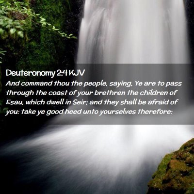 Deuteronomy 2:4 KJV Free Bible Images