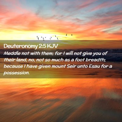 Deuteronomy 2:5 KJV Free Bible Images