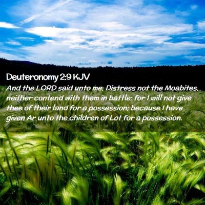 Deuteronomy 2:9 KJV Free Bible Images