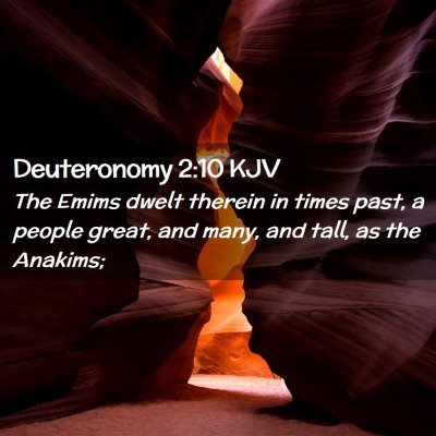 Deuteronomy 2:10 KJV Free Bible Images