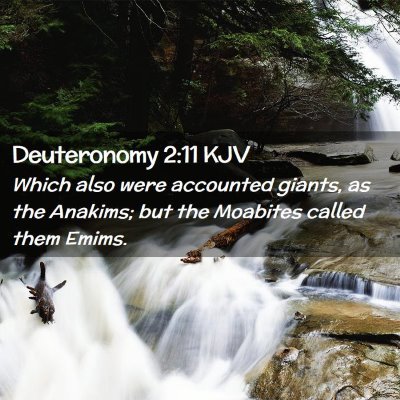 Deuteronomy 2:11 KJV Free Bible Images