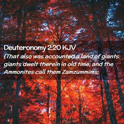 Deuteronomy 2:20 KJV Free Bible Images