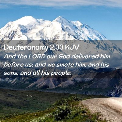 Deuteronomy 2:33 KJV Free Bible Images