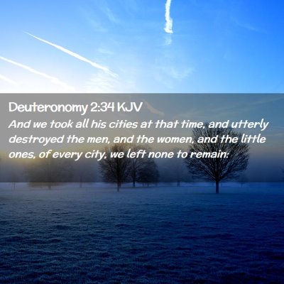 Deuteronomy 2:34 KJV Free Bible Images