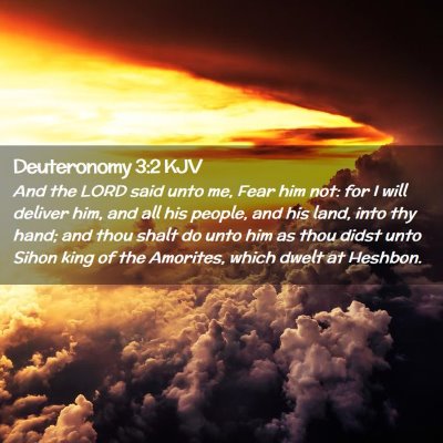 Deuteronomy 3:2 KJV Free Bible Images