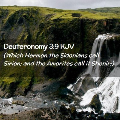 Deuteronomy 3:9 KJV Free Bible Images