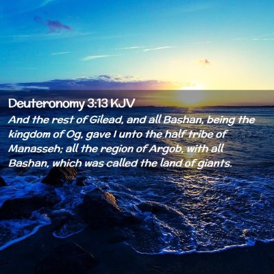 Deuteronomy 3:13 KJV Free Bible Images