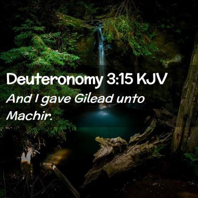 Deuteronomy 3:15 KJV Free Bible Images