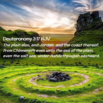 Deuteronomy 3:17 KJV Free Bible Images