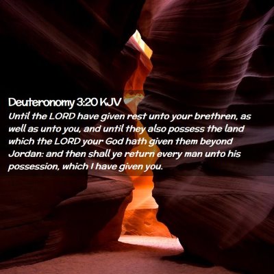 Deuteronomy 3:20 KJV Free Bible Images