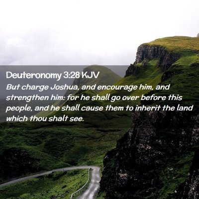 Deuteronomy 3:28 KJV Free Bible Images