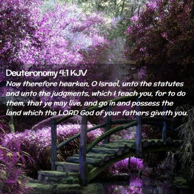 Deuteronomy 4:1 KJV Free Bible Images