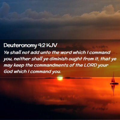 Deuteronomy 4:2 KJV Free Bible Images