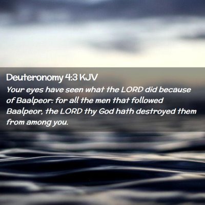 Deuteronomy 4:3 KJV Free Bible Images