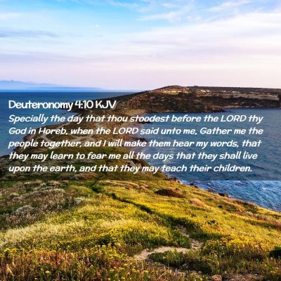 Deuteronomy 4:10 KJV Free Bible Images