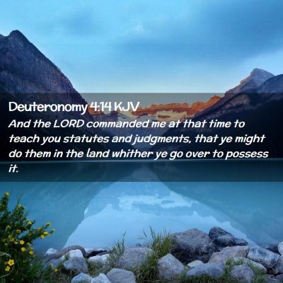 Deuteronomy 4:14 KJV Free Bible Images