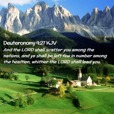 Deuteronomy 4:27 KJV Free Bible Images