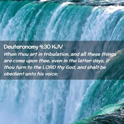 Deuteronomy 4:30 KJV Free Bible Images