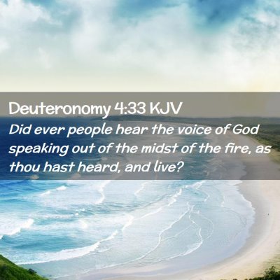 Deuteronomy 4:33 KJV Free Bible Images