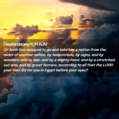 Deuteronomy 4:34 KJV Free Bible Images