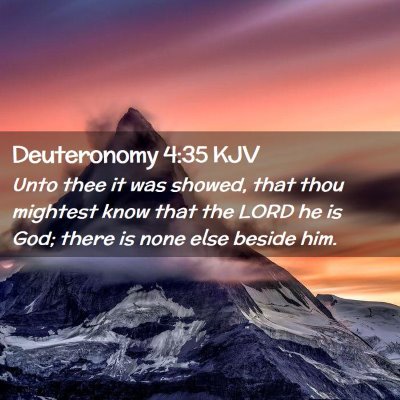 Deuteronomy 4:35 KJV Free Bible Images