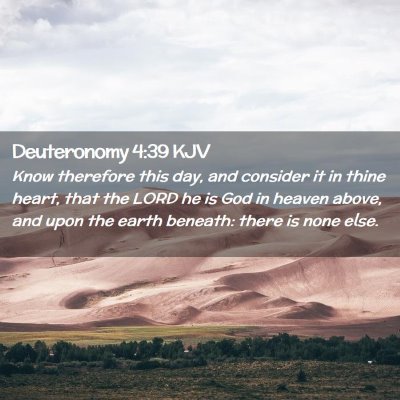 Deuteronomy 4:39 KJV Free Bible Images