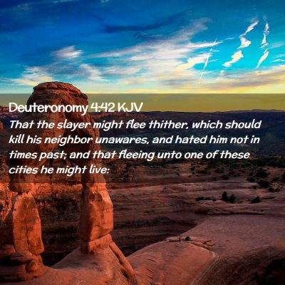 Deuteronomy 4:42 KJV Free Bible Images